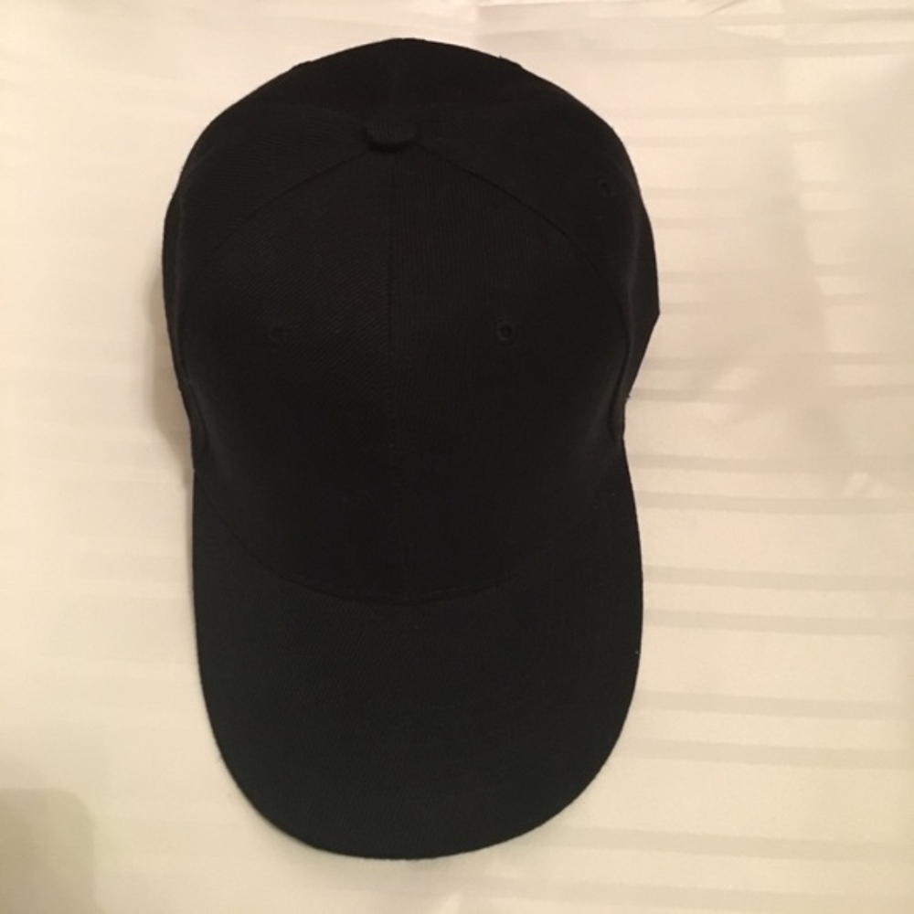 New Adult Black Baseball Cap UNISEX - Picture 7 of 7